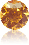 Natural Orange Diamond Round 0.39 ct Polished