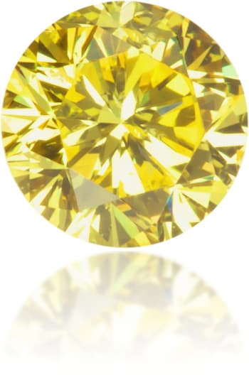 Natural Yellow Diamond Round 0.20 ct Polished