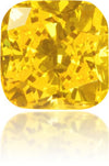 Natural Yellow Diamond Cushion 0.22 ct Polished