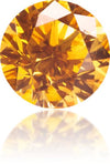 Natural Orange Diamond Round 0.30 ct Polished