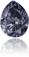 Natural Blue Diamond Pear Shape 0.11 ct Polished