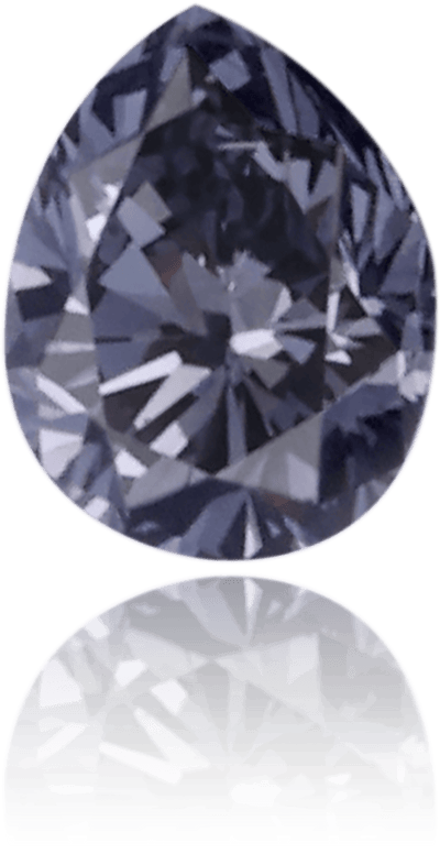 Natural Blue Diamond Pear Shape 0.11 ct Polished