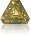 Natural Green Diamond Triangle 0.49 ct Polished