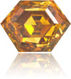 Natural Orange Diamond Hexagon 1.68 ct Polished