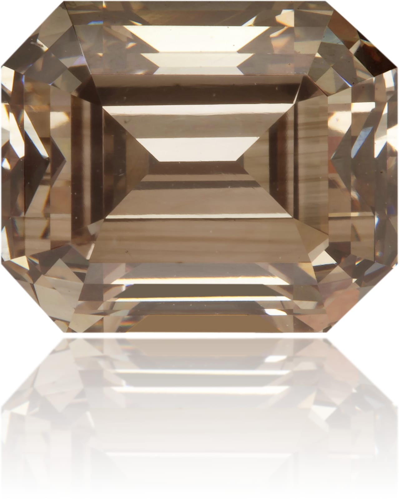 Natural Brown Diamond Rectangle 2.55 ct Polished