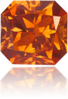 Natural Orange Diamond Rectangle 0.46 ct Polished