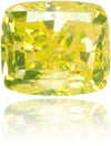 Natural Yellow Diamond Cushion 0.52 ct Polished