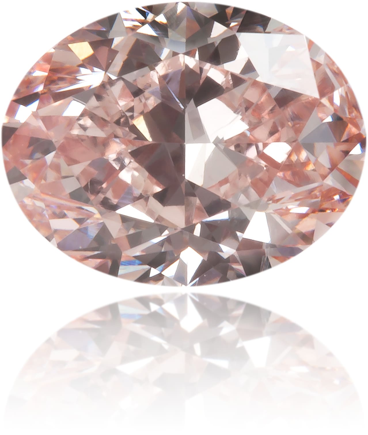 Natural Pink Diamond Oval 0.83 ct Polished