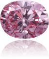 Natural Pink Diamond Oval 0.09 ct Polished