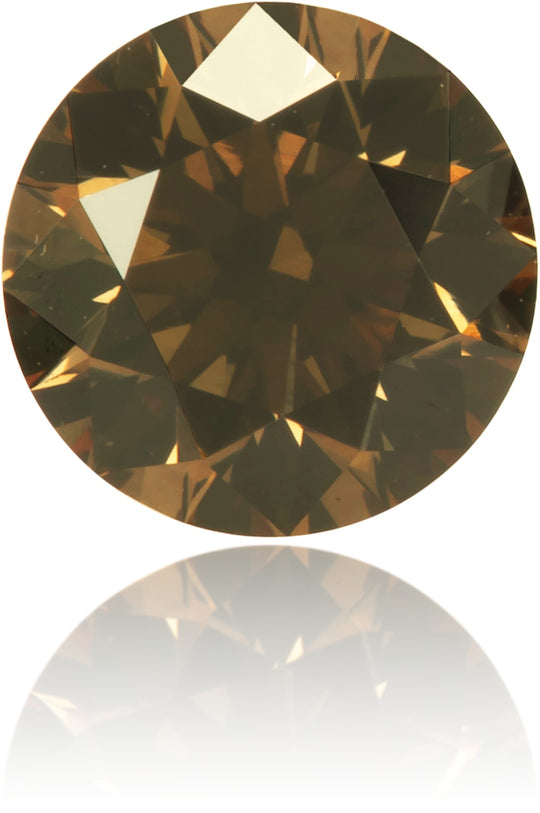 Natural Brown Diamond Round 0.61 ct Polished