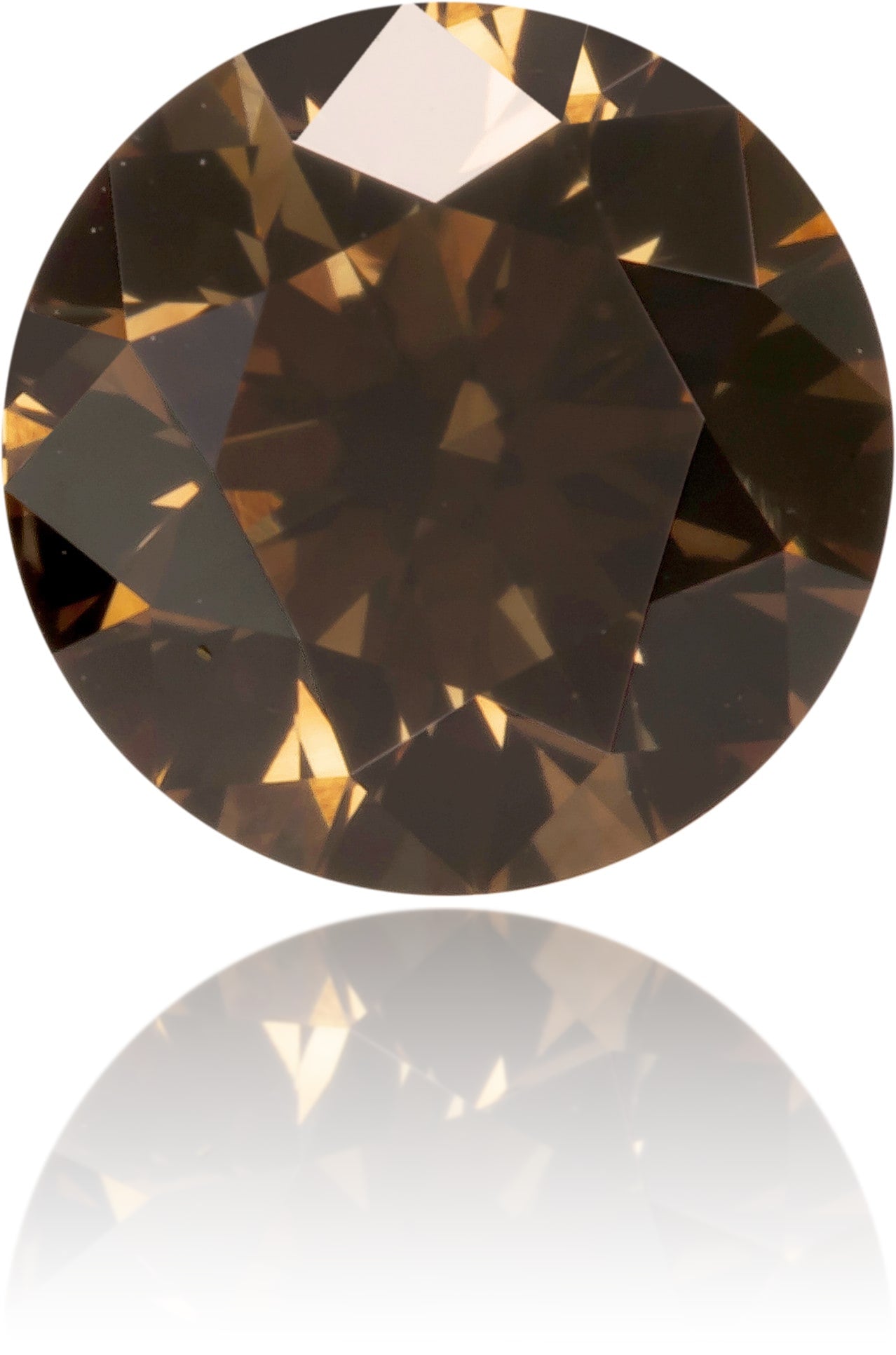Natural Brown Diamond Round 0.62 ct Polished