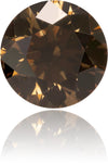 Natural Brown Diamond Round 0.62 ct Polished