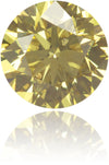 Natural Yellow Diamond Round 0.43 ct Polished