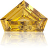 Natural Orange Diamond Shield 1.12 ct Polished