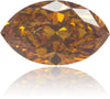 Natural Orange Diamond Marquise 0.38 ct Polished