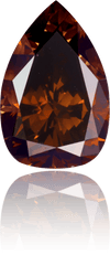 Natural Brown Diamond Pear Shape 3.14 ct Polished
