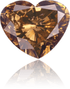Natural Brown Diamond Heart Shape 3.22 ct Polished