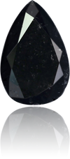 Natural Black Diamond Pear Shape 4.45 ct Polished