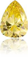 Natural Yellow Diamond Pear Shape 2.17 ct Polished