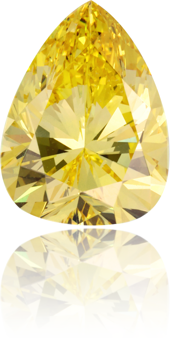 Natural Yellow Diamond Pear Shape 2.17 ct Polished