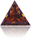 Natural Brown Diamond Triangle 0.92 ct Polished
