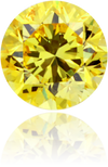 Natural Yellow Diamond Round 0.22 ct Polished