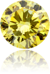 Natural Yellow Diamond Round 0.18 ct Polished