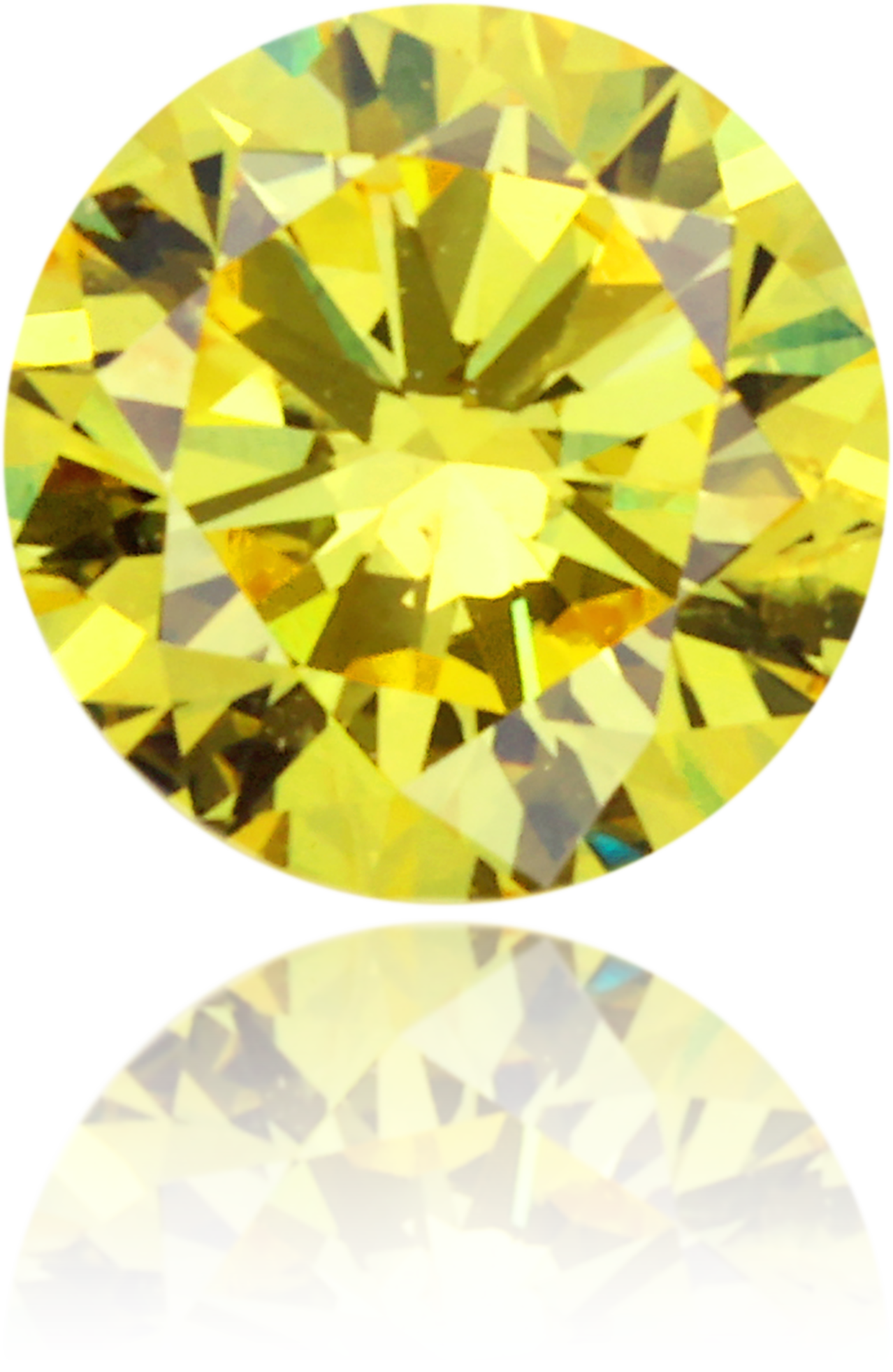 Natural Yellow Diamond Round 0.28 ct Polished