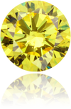 Natural Yellow Diamond Round 0.28 ct Polished