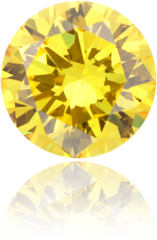 Natural Yellow Diamond Round 0.21 ct Polished