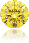 Natural Yellow Diamond Round 0.17 ct Polished