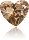 Natural Brown Diamond Heart Shape 1.52 ct Polished