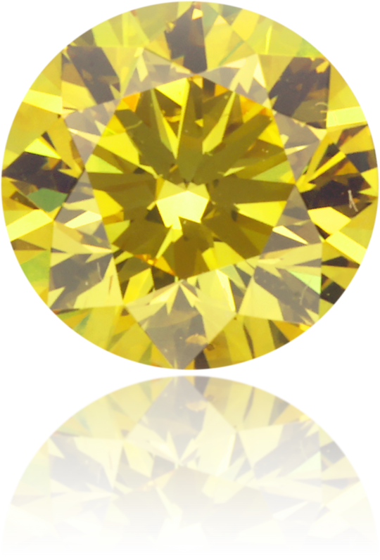 Natural Yellow Diamond Round 0.50 ct Polished