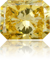 Natural Yellow Diamond Rectangle 3.03 ct Polished