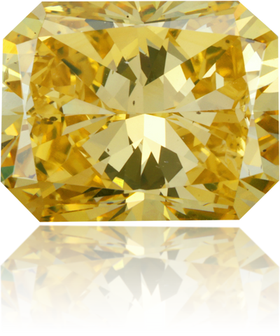 Natural Yellow Diamond Rectangle 3.03 ct Polished