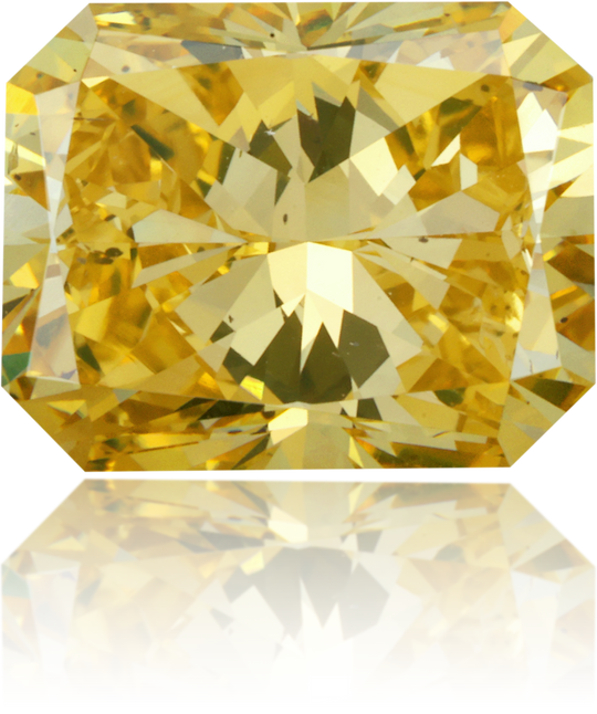 Natural Yellow Diamond Rectangle 3.03 ct Polished