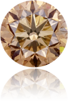 Natural Brown Diamond Round 1.03 ct Polished