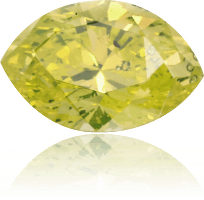 Natural Green Diamond Marquise 0.21 ct Polished