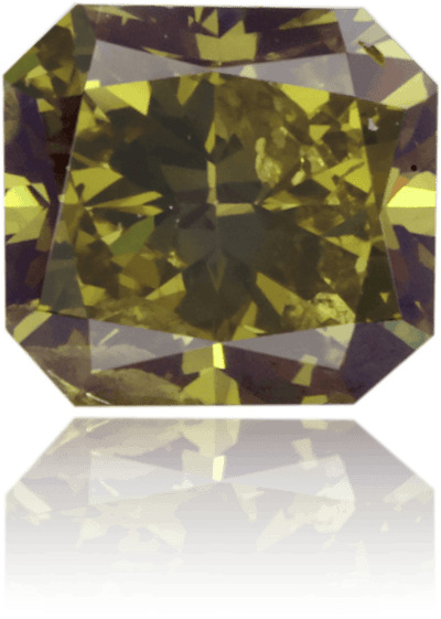 Natural Green Diamond Rectangle 0.90 ct Polished