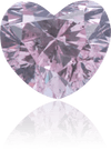 Natural Purple Diamond Heart Shape 0.49 ct Polished