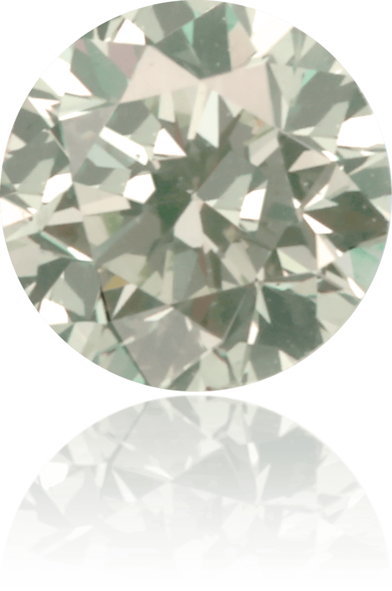Natural Green Diamond Round 0.22 ct Polished