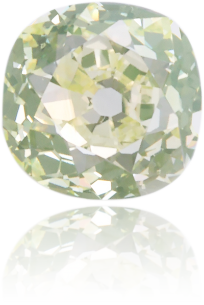 Natural Green Diamond Cushion 0.85 ct Polished