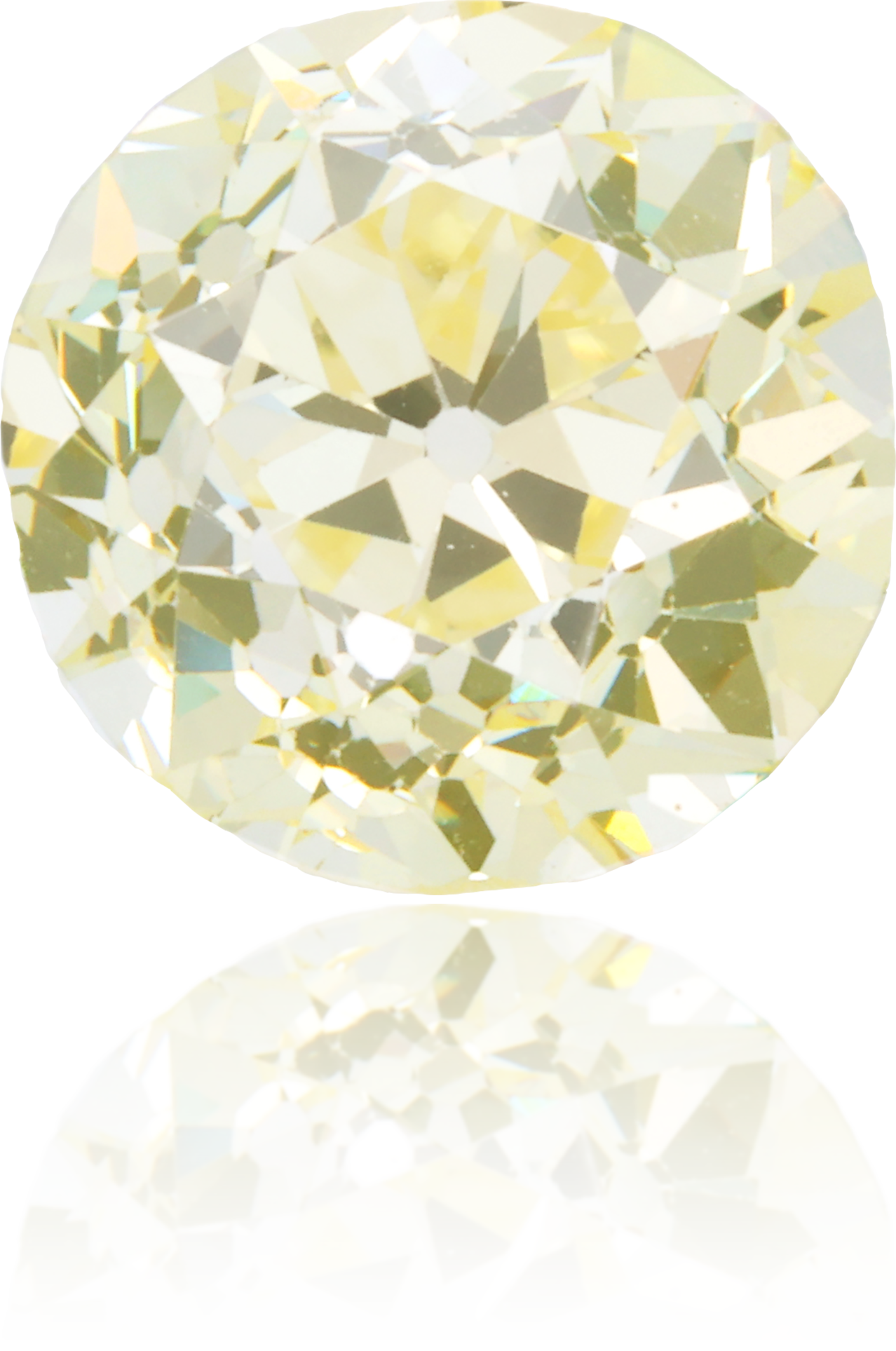 Natural Yellow Diamond Round 2.01 ct Polished
