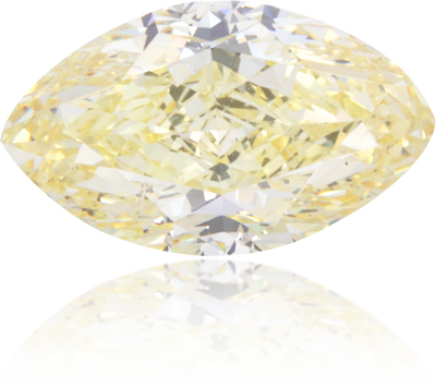 Natural Yellow Diamond Marquise 1.04 ct Polished