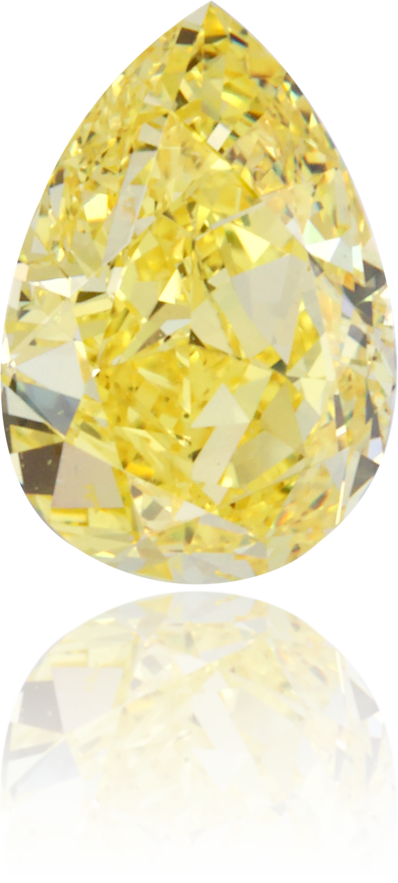 Natural Yellow Diamond Pear Shape 0.70 ct Polished