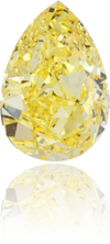 Natural Yellow Diamond Pear Shape 0.70 ct Polished