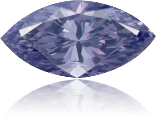 Natural Blue Diamond Marquise 0.11 ct Polished