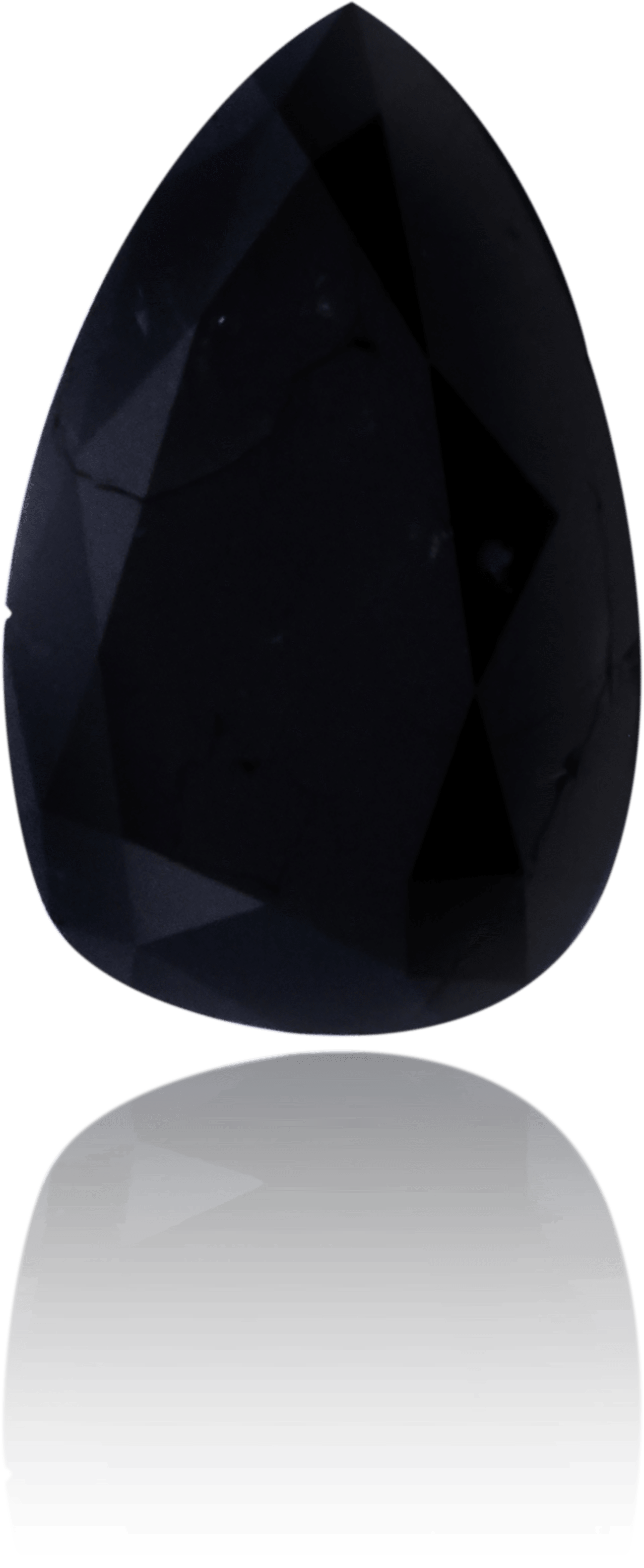 Natural Black Diamond Pear Shape 0.71 ct Polished