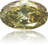 Natural Green Diamond Oval 0.51 ct Polished