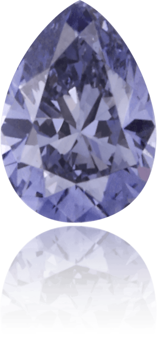 Natural Blue Diamond Pear Shape 0.08 ct Polished